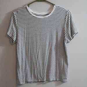 Black and white Striped T